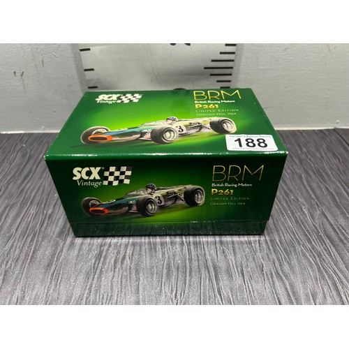 188 - Scalextric ltd edition BRM P261 graham hill 1964 racing green boxed