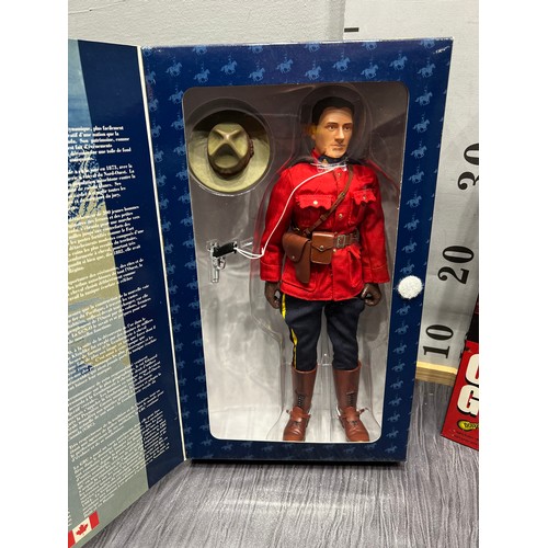 223 - 2 Dragon action figures boxed coldstream guards, Canadian mountie