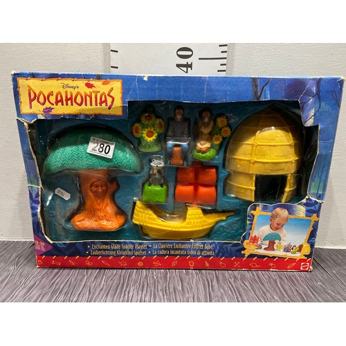 280 - Disney Pocahontas play set boxed