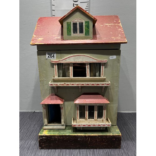 264 - Doll house & furniture