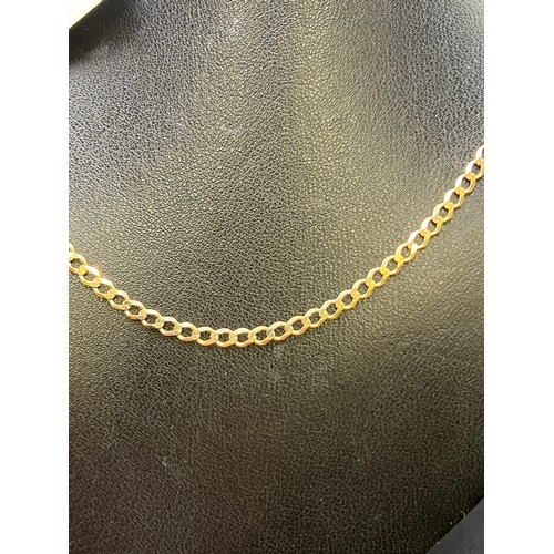 564 - 9ct Gold curb neck chain 5.2g 18