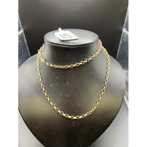 563 - 9ct gold belecher neck chain 31