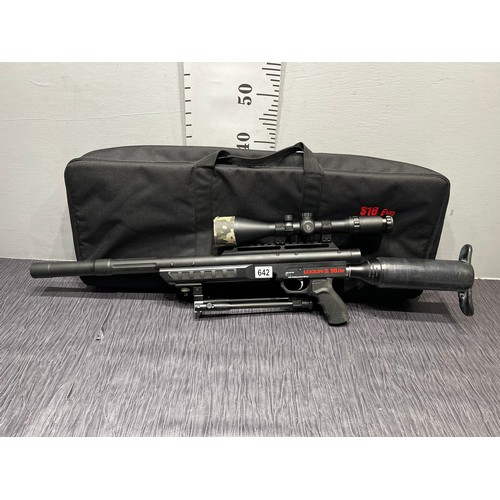 642 - Logun S16 evo pre charged air rifle in case