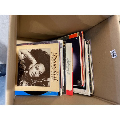 144 - Large box approx 90 LP's 1960/70's