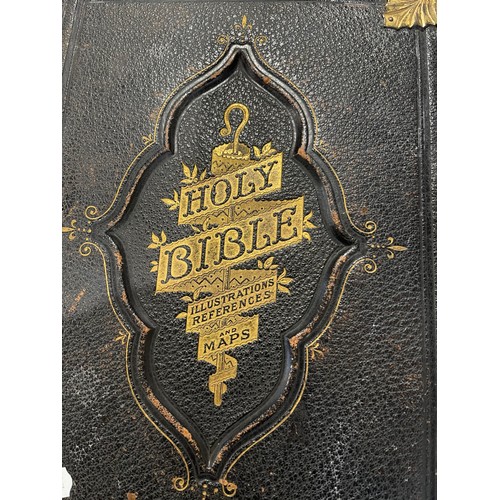 1 - Holy bible with illustrations references & maps a/f