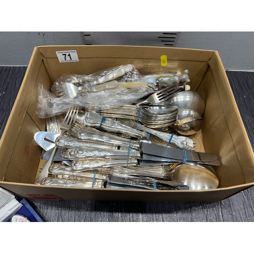 71 - Box kings pattern cutlery