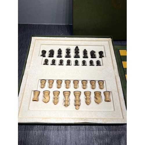 45 - Dom Perigon champagne chess set boxed