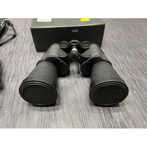 333 - 2 Pair binoculars in cases