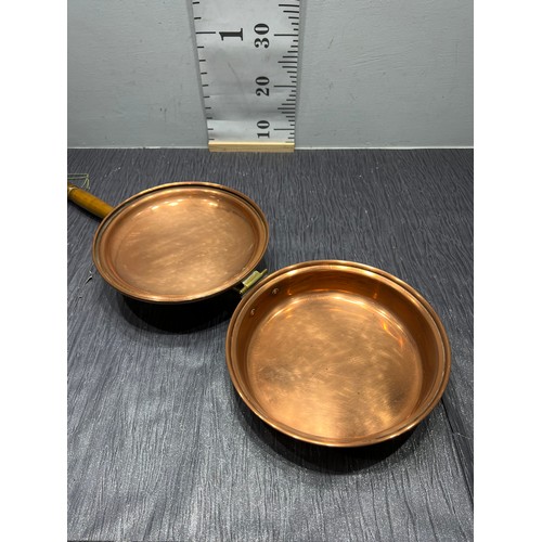 326 - Vintage copper warming pan