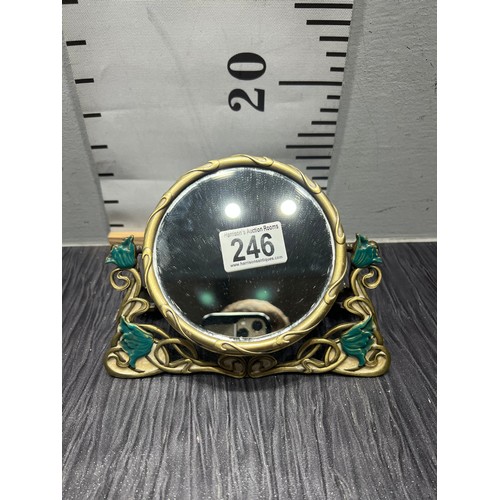 246 - Art nouveau small mirror