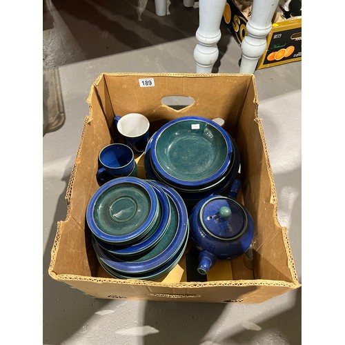 189 - Box denby pottery