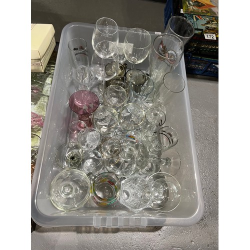 176 - 2 Boxes glassware