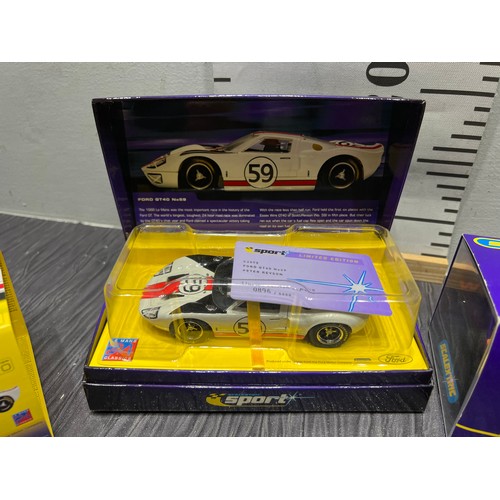 159 - 2 Ford GT40s boxed scalextric cars limited edition 0896|5000