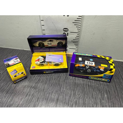 159 - 2 Ford GT40s boxed scalextric cars limited edition 0896|5000