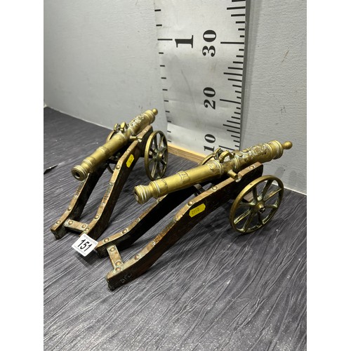 151 - 2 Brass cannons