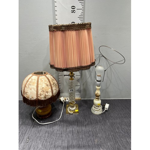 478 - 3 Table lamps