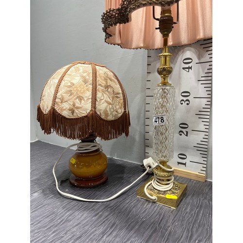 478 - 3 Table lamps