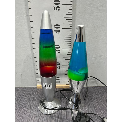 477 - 2 Lava lamps working