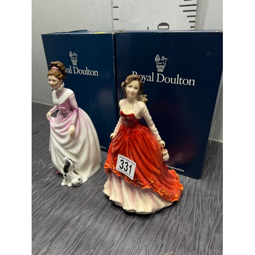 331 - 2 Royal doulton figures boxed special occasion good companion