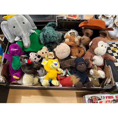 307 - Box cuddy toys bearies etc