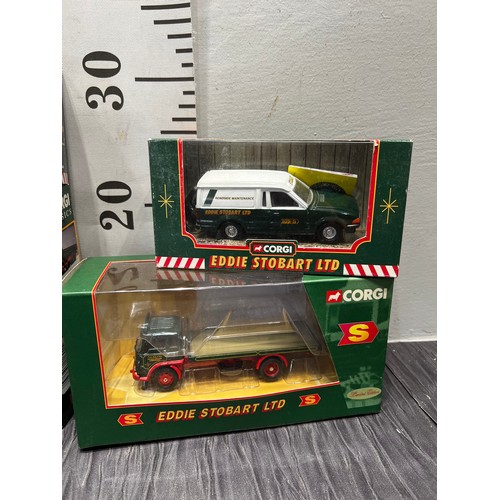 228 - 5 Corgi Eddie Stobart transport vehicles all boxed