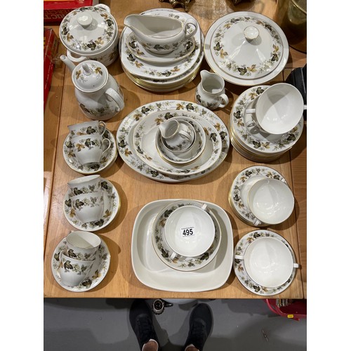 495 - Royal doulton larch Mont china tea/ dinner ware approx 68 pieces