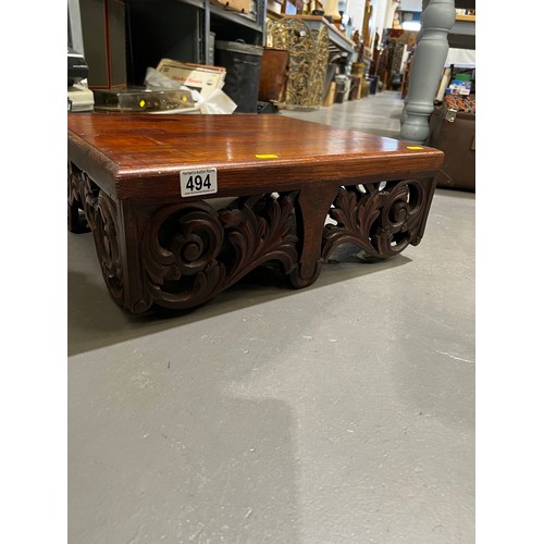 494 - Wooden oriental style table / stool