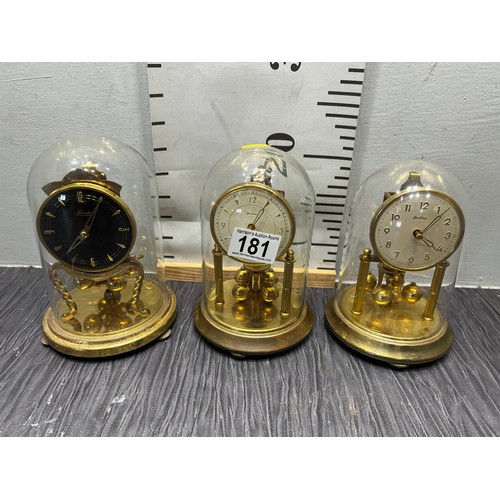 181 - 3 Anniversary clocks