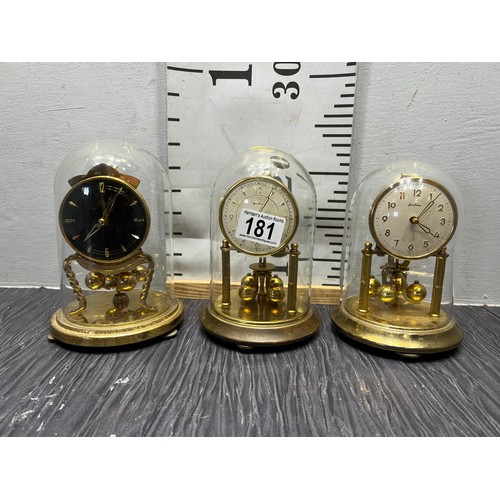 181 - 3 Anniversary clocks