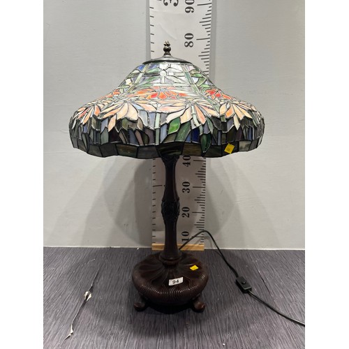 94 - Large Tiffany style lamp & shade