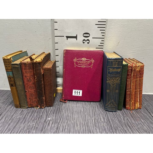 111 - Quantity vintage books Lewis Carroll, Rudyard Kipling etc