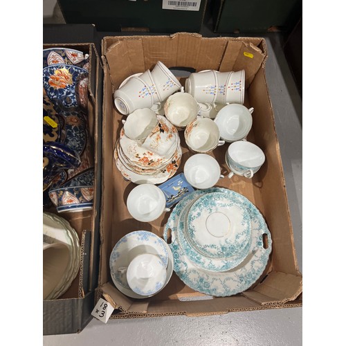 18 - 3 Boxes china pottery etc