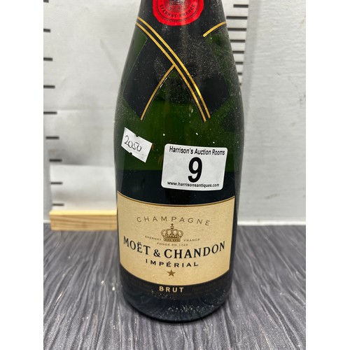 9 - Bottle Moet & Chandon champagne unopened