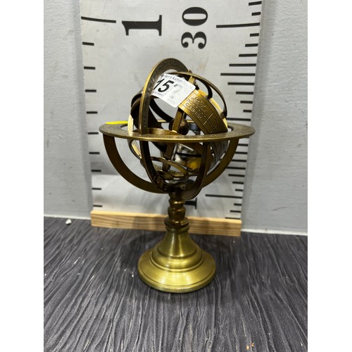 152 - Brass armillary sphere