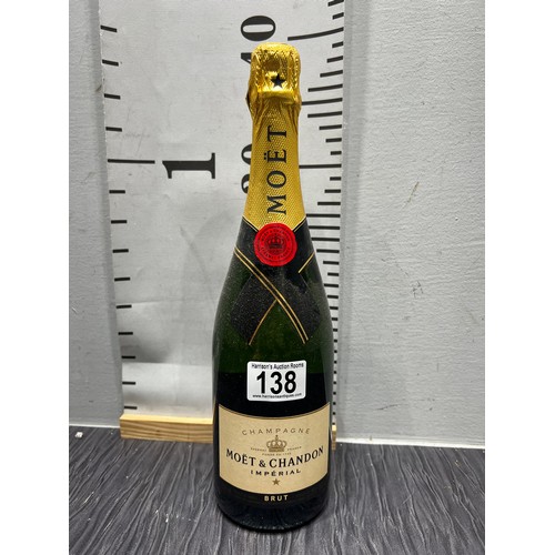 138 - Bottle Moet & Chandon champagne unopened