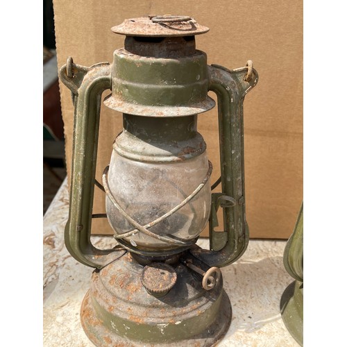 2 Military tilly lamps gremlin made in England