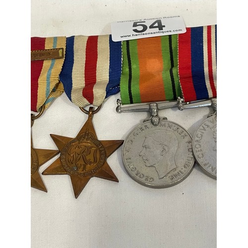 WW2 Medals on ribbon rack