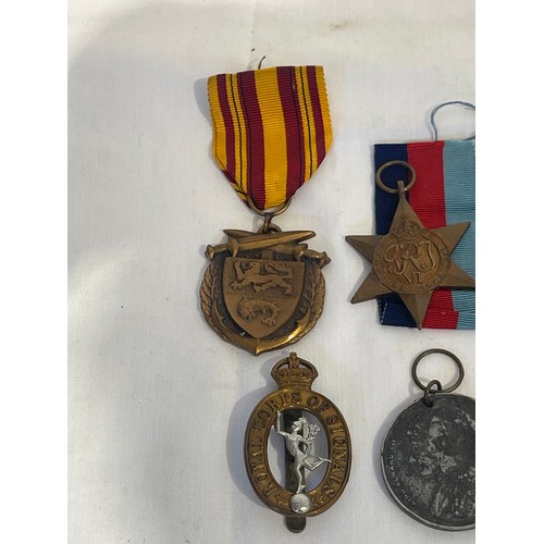 WW2 Medals on ribbon rack
