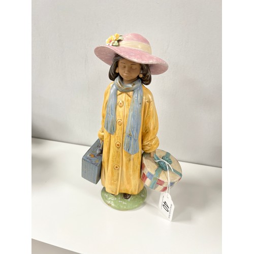 40 - Lladro figure 'ready to go' retired approx 10.5