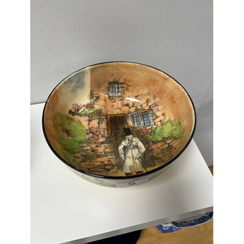 9 - Royal doulton bowl 'gaffers' a/f approx 8