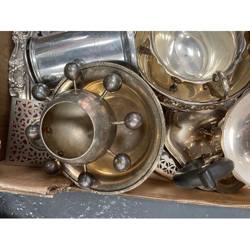 11 - Good box silver plate ware