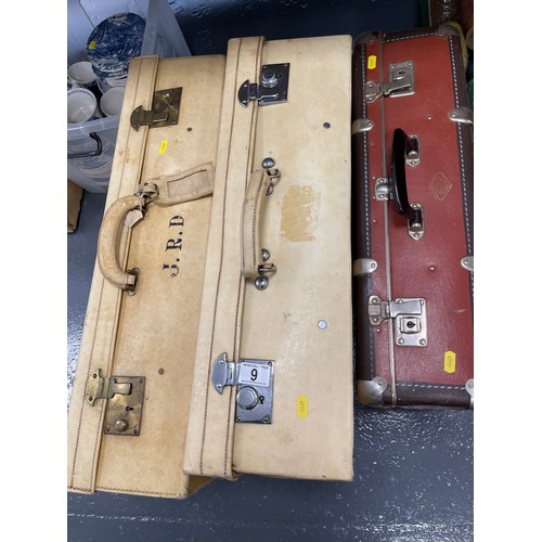 9 - 3 Vintage suitcases