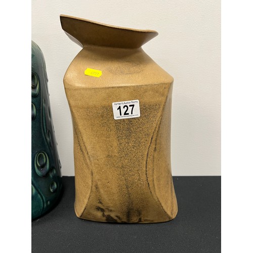 127 - 2 Large mid century vases