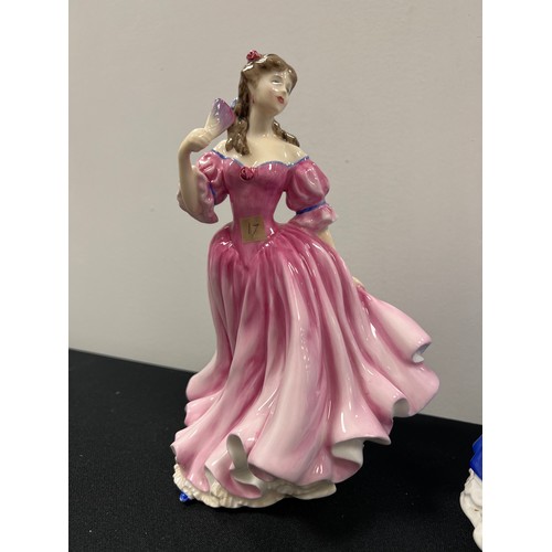 102 - 2 royal doulton figure of the year lady figures