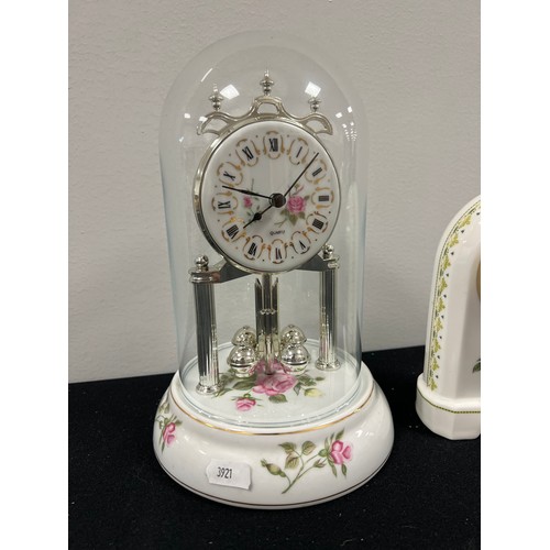 54 - Royal doulton clock and anniversary clock