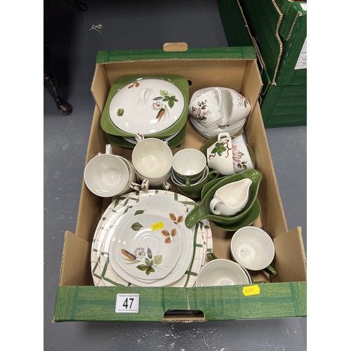 47 - Box vintage retro midwinter Dinner tea ware