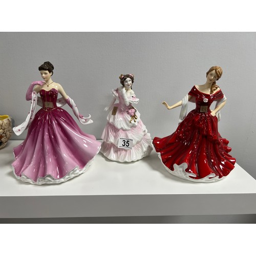 35 - 3 Royal doulton figures