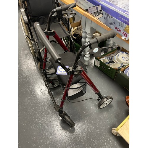 212 - Mobility walking aid + wheel chair