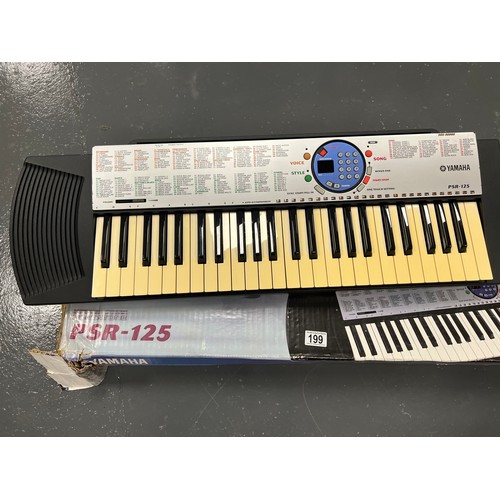 199 - Yamaha electric keyboard boxed