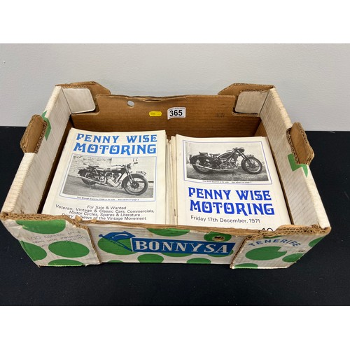 365 - Approx 100 copies of penny wise motoring from 1969-1975